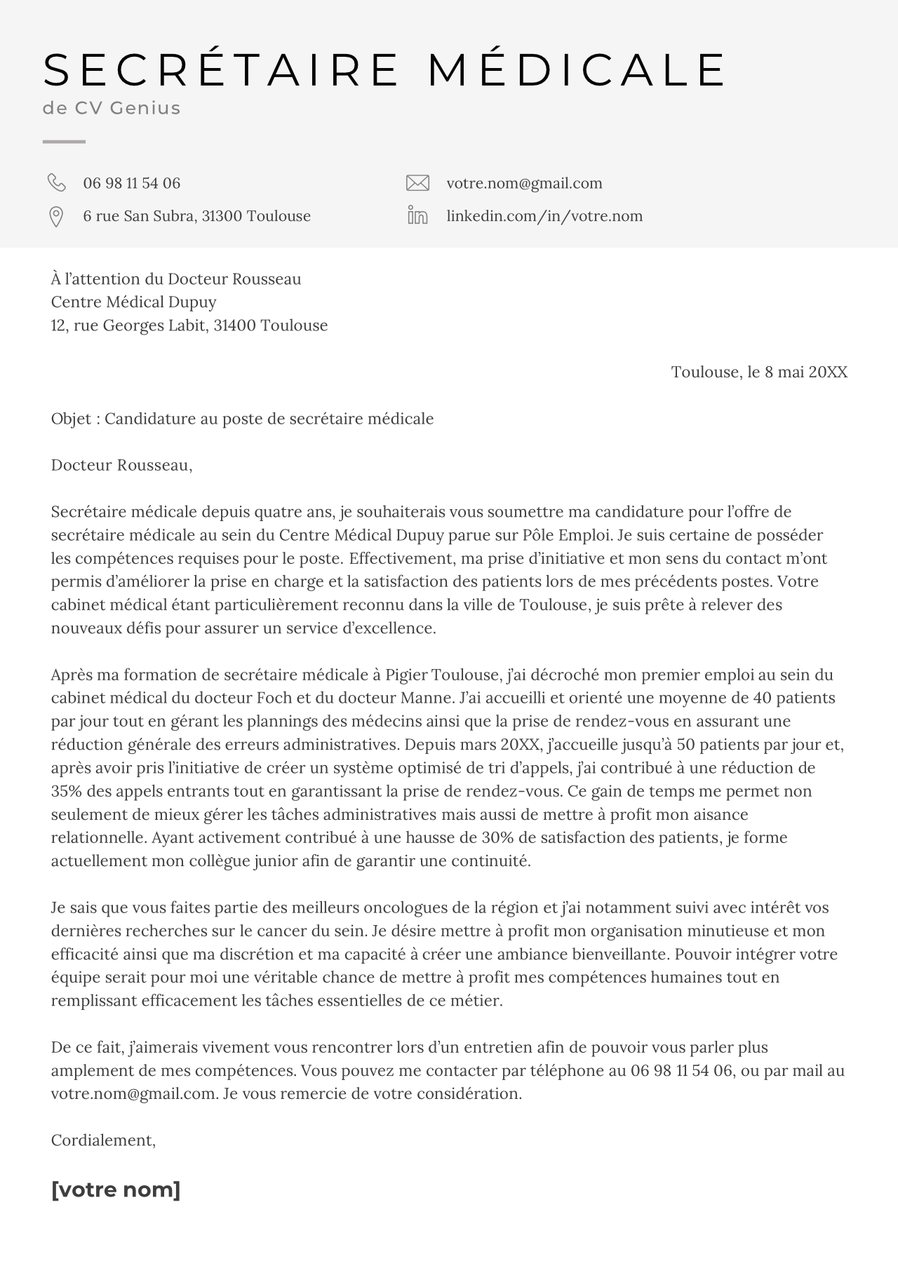 découvrez comment rédiger une lettre de motivation convaincante pour un poste de gestionnaire de paie. mettez en avant vos compétences en gestion des salaires, votre expertise en réglementation sociale et votre capacité à travailler en équipe. suivez nos conseils pour vous démarquer et attirer l'attention des recruteurs dans ce secteur en pleine évolution.