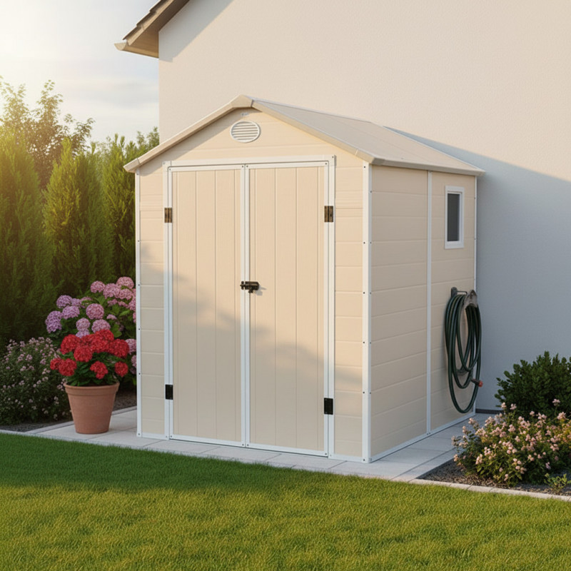 découvrez les avantages de l'abri jardin en résine de 5m² : un espace de rangement durable, résistant aux intempéries, idéal pour organiser votre jardin avec qualité et praticité.