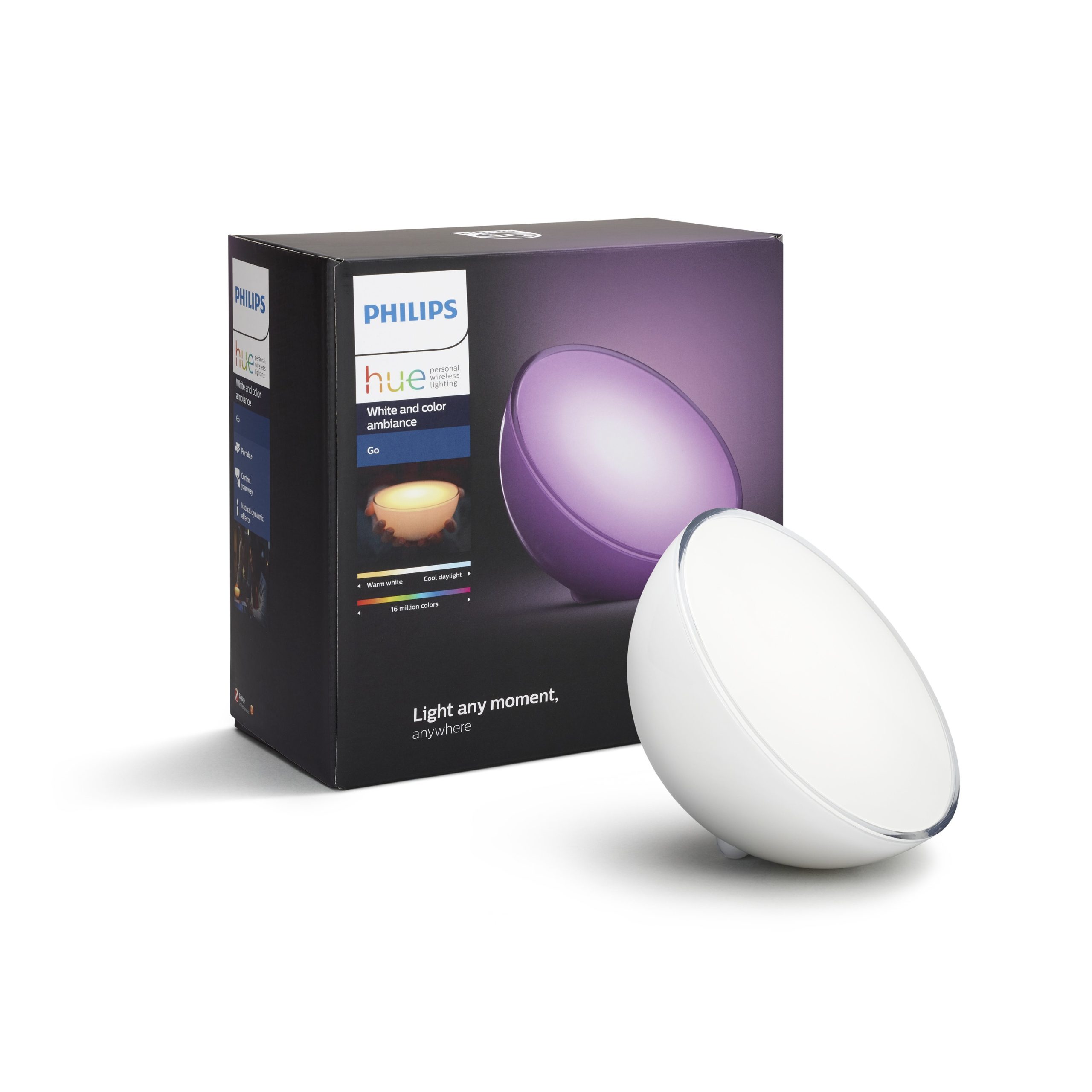 découvrez la lampe philips hue go bluetooth, compatible avec alexa pour un éclairage intelligent et contrôlable à la voix.